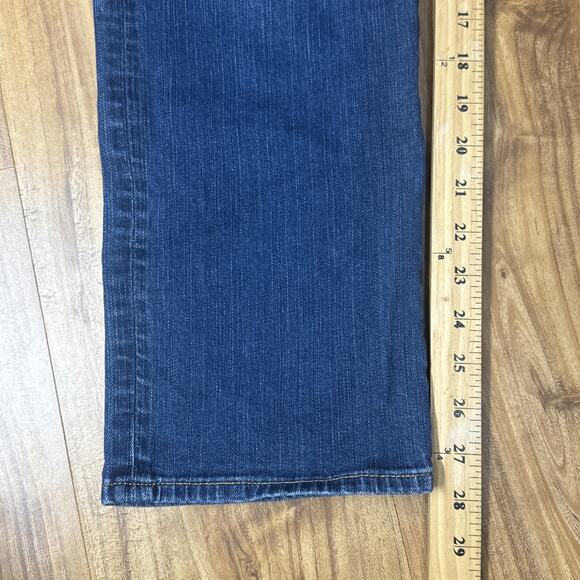 American Eagle Jeans Mens 31x30 Blue Flex Relaxed Straight Dark Wash Denim - Picture 4 of 6